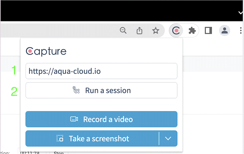 Chrome extension Capture
